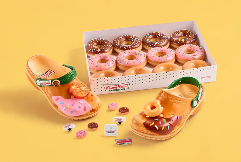 สายหวานจัดได้เลย! Krispy Kreme จับมือ Crocs ปล่อยรองเท้าลายโดนัทสุดคิวท์