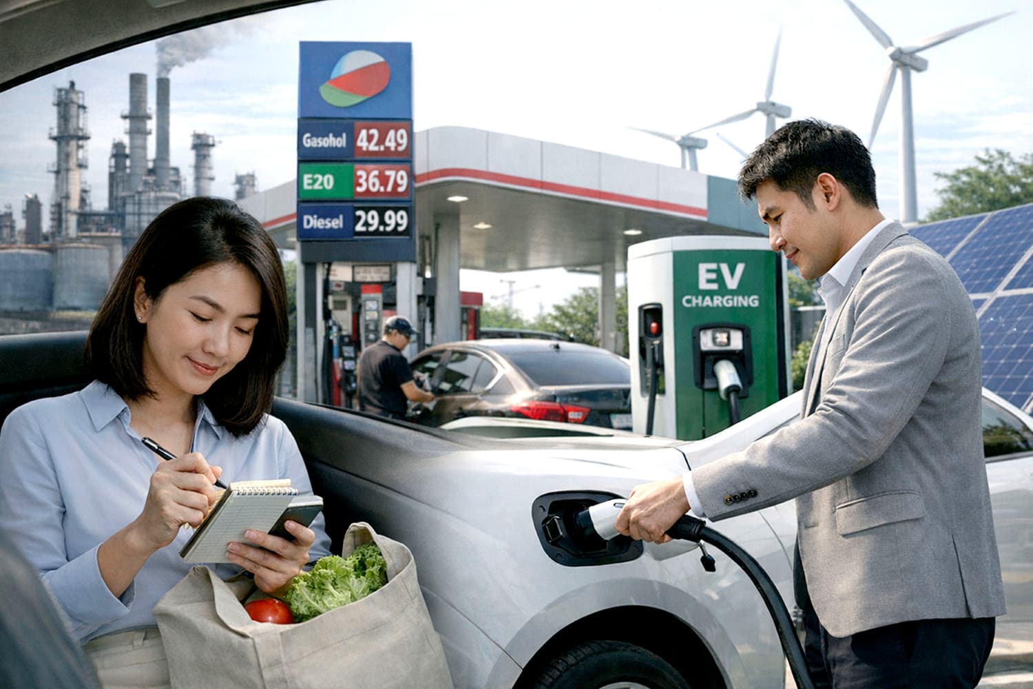 น้ำมันผันผวน ดันค่าครองชีพพุ่ง ไทยเร่งเปลี่ยนสู่ EV