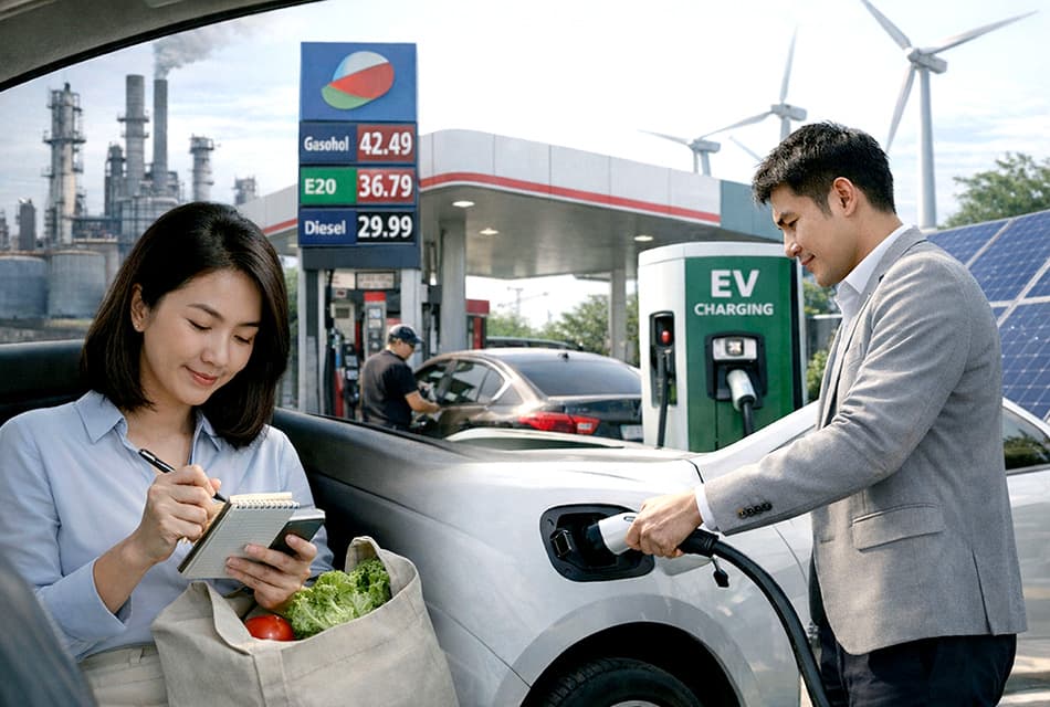 น้ำมันผันผวน ดันค่าครองชีพพุ่ง ไทยเร่งเปลี่ยนสู่ EV