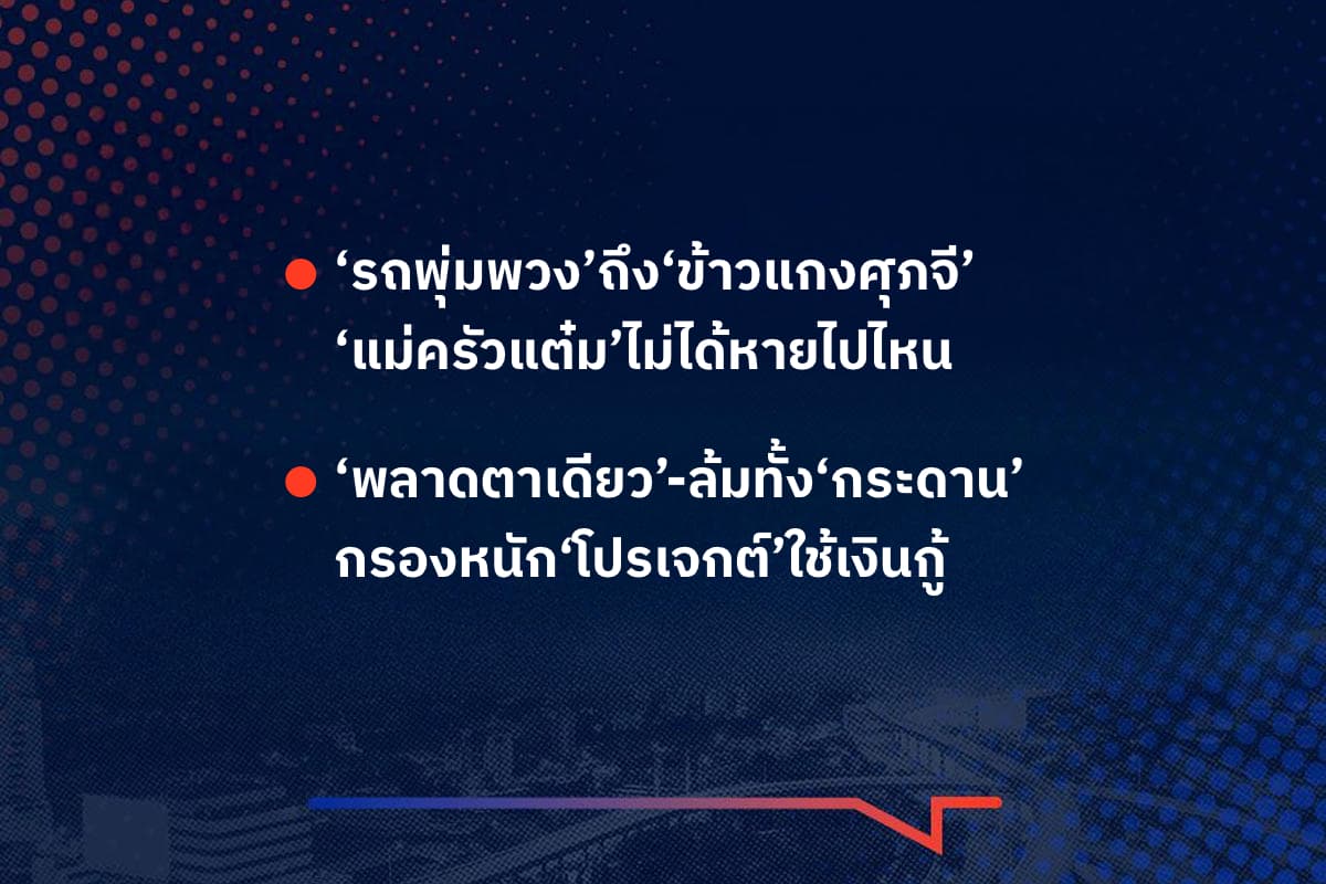 เรื่องมันมีอยู่ว่า  ‘รถพุ่มพวง’ถึง‘ข้าวแกงศุภจี’  ‘แม่ครัวแต๋ม’ไม่ได้หายไปไหน , ‘พลาดตาเดียว’-ล้มทั้ง‘กระดาน’ กรองหนัก‘โปรเจกต์’ใช้เงินกู้