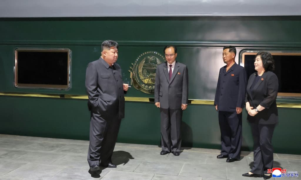 ภาพถ่ายเมื่อวันที่ 1 กันยายน 2025 และเผยแพร่โดยสำนักข่าวกลางเกาหลี (KCNA) 