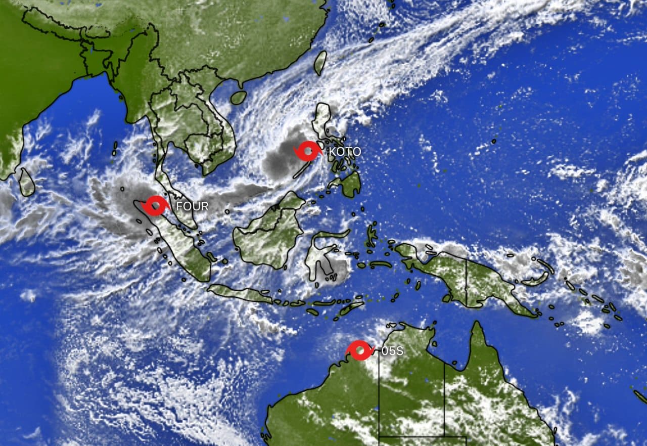 ตามติดสองพายุลูกใหม่ KOTO และ FOUR ก่อตัวใกล้ไทย / ข้อมูล ณ วันที่ 26 พ.ย. 2568