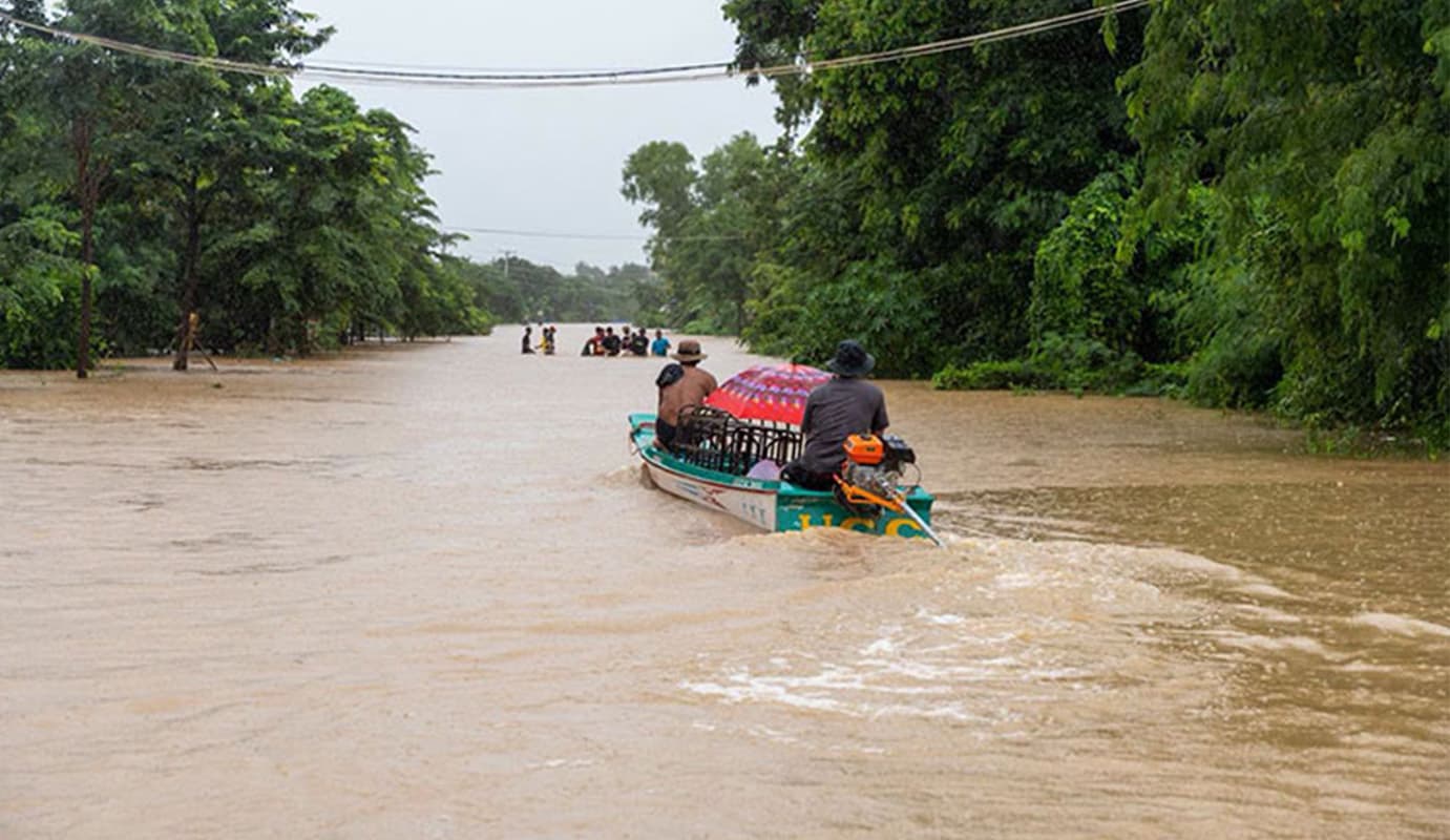 น้ำท่วมในพื้นที่พระตะบอง