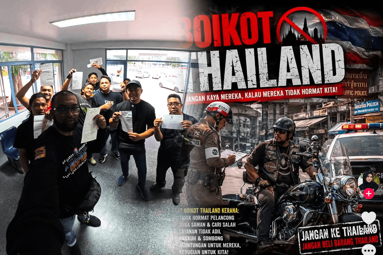 สมาคมความปลอดภัยบนท้องถนนมาเลเซียติงให้เคารพกฎหมายประเทศอื่นหลังไบเกอร์มาเลย์ฯ ปลุกกระแสแบนเที่ยวไทยเพราะฉุนที่ถูกตำรวจไทยปรับ