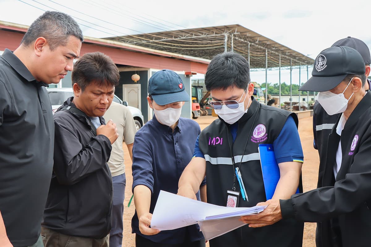 กรมโรงงานอุตสาหกรรม ลงพื้นที่ตรวจสอบโรงงานรีไซเคิลในจังหวัดฉะเชิงเทรา