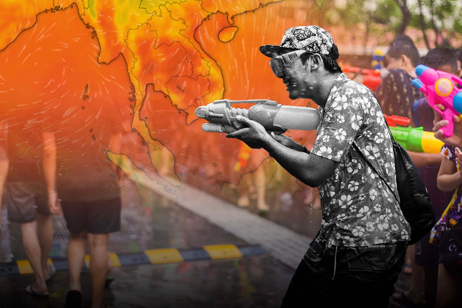 อุตุฯ เตือนอากาศร้อนจัดเสี่ยงฮีทสโตรก ก่อนพายุฤดูร้อนถล่มส่งท้ายสงกรานต์