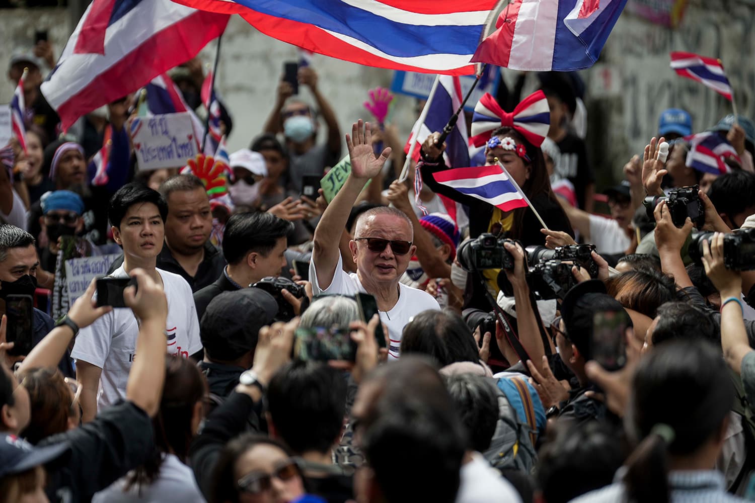 PhotoStory-บรรยากาศการชุมนุมหน้าสถานเอกอัครราชทูตอิสราเอลประจำประเทศไทย