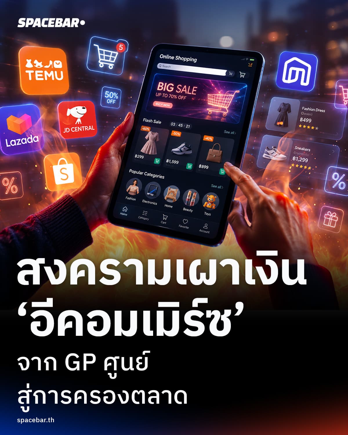 สงคราม เผาเงิน‘อีคอมเมิร์ซ’ จาก GP ศูนย์ สู่การครองตลาด