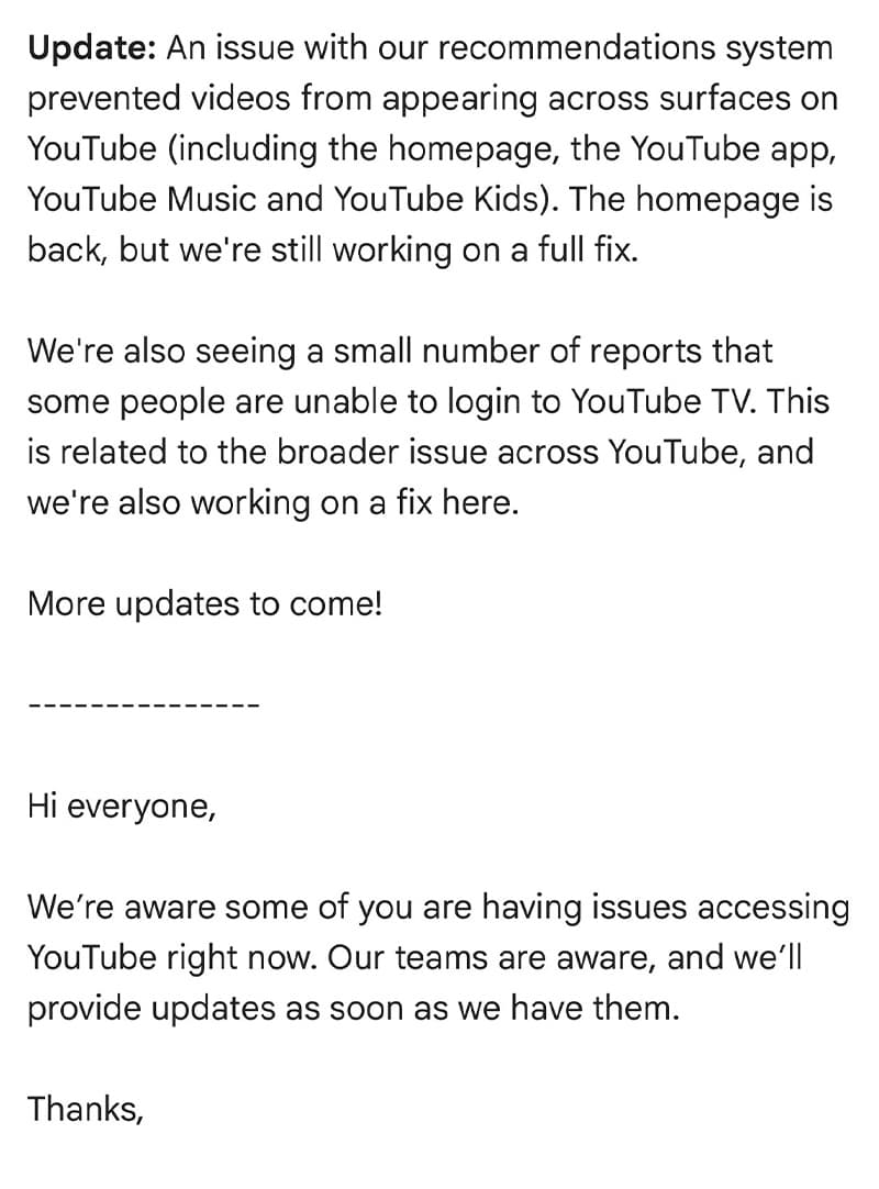 YouTube-explains-reason-for-video-system-report-working-restore-normal-SPACEBAR-Photo V01.jpg