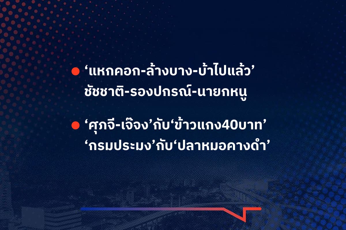 เรื่องมันมีอยู่ว่า ‘แหกคอก-ล้างบาง-บ้าไปแล้ว’ ชัชชาติ-รองปกรณ์-นายกหนู , ‘ศุภจี-เจ๊จง’กับ‘ข้าวแกง40บาท’ ‘กรมประมง’กับ‘ปลาหมอคางดำ’