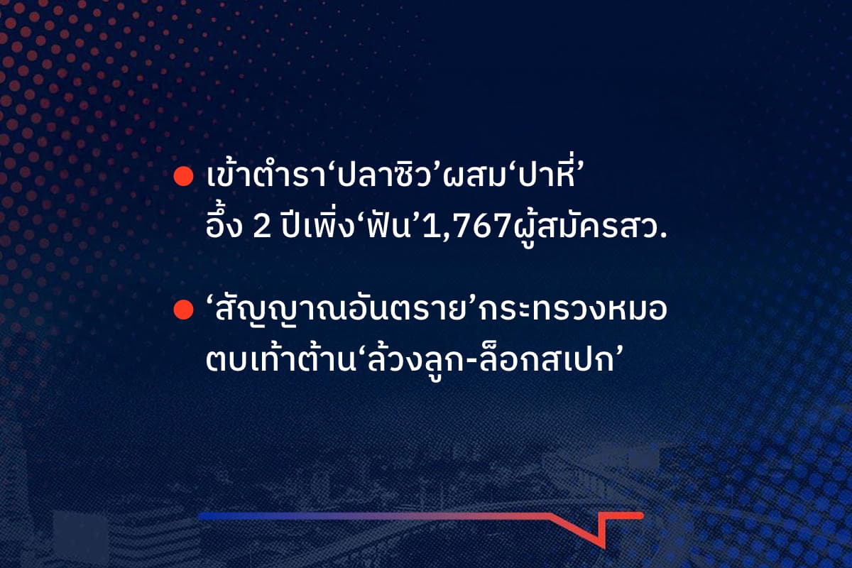เรื่องมันมีอยู่ว่า เข้าตำรา‘ปลาซิว’ผสม‘ปาหี่’ อึ้ง 2 ปีเพิ่ง‘ฟัน’1,767ผู้สมัครสว. , ‘สัญญาณอันตราย’กระทรวงหมอ ตบเท้าต้าน‘ล้วงลูก-ล็อกสเปก’