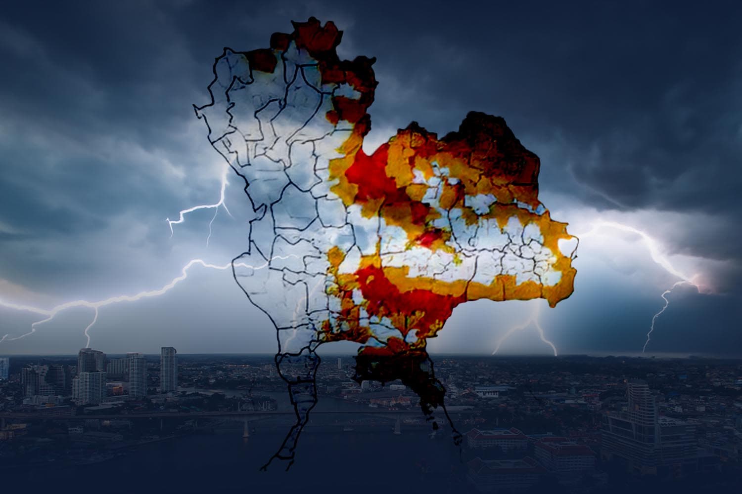 เตือน ‘พายุฤดูร้อน’ ฉบับที่ 10 เช็กรายชื่อจังหวัดเสี่ยงฝนหนัก-ลูกเห็บ-ฟ้าผ่า ถึง 20 เม.ย.