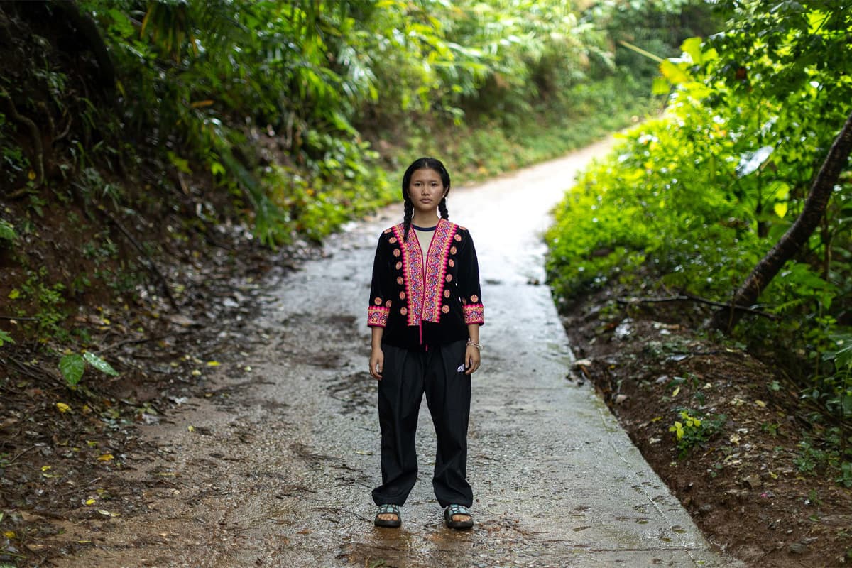 สิริกานต์ เส่งหล้า เยาวชนชาติพันธุ์ม้งจากดอยม่อนเงาะ จังหวัดเชียงใหม่