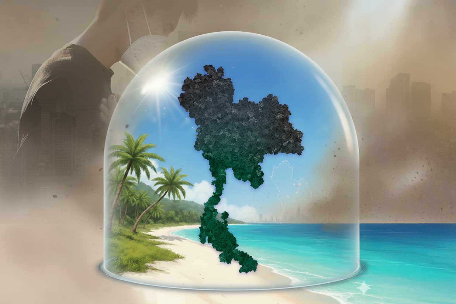 ภาคใต้รอดฝุ่นได้อย่างไร ในวันที่ทั่วไทยยังจม PM2.5