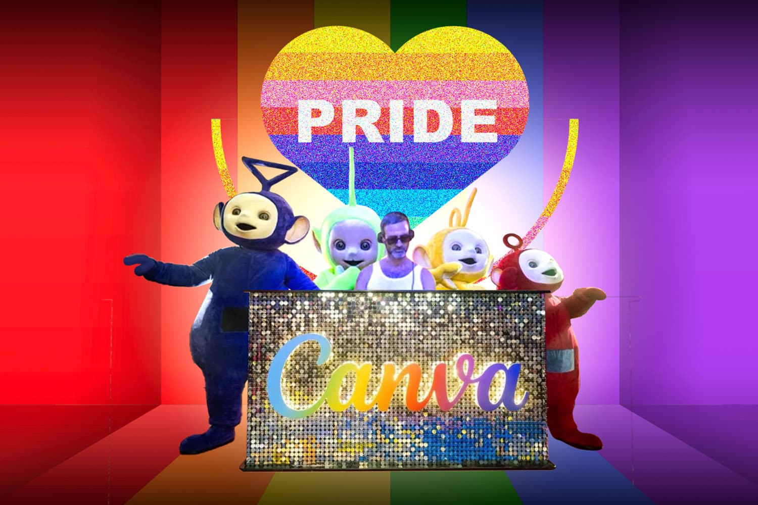 Teletubbies ยึดเวที Pride! ฉลองความหลากหลายกลางคานส์ โชว์สเต็ปแดนซ์ในงาน Canva Beach Pride Party