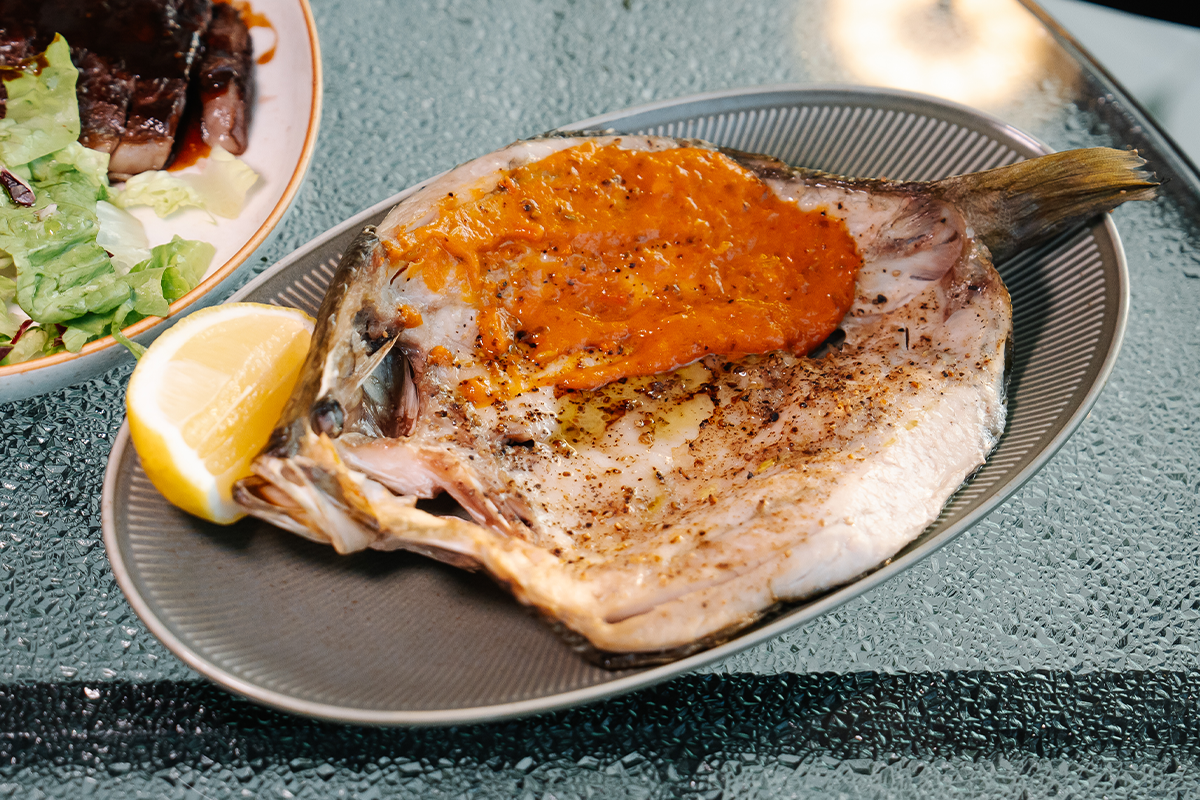 PhotoStory-Oven-roasted whole butterflied branzino